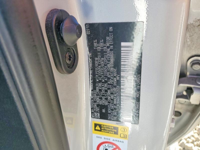 2T2ZK1BA6BC053559 2011 Lexus RX photo no. 13