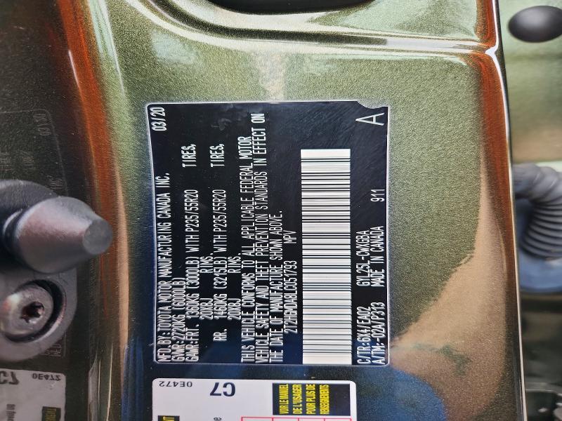 2020 Lexus RX — VIN 2T2HGMDA8LC051793, şəkil 12