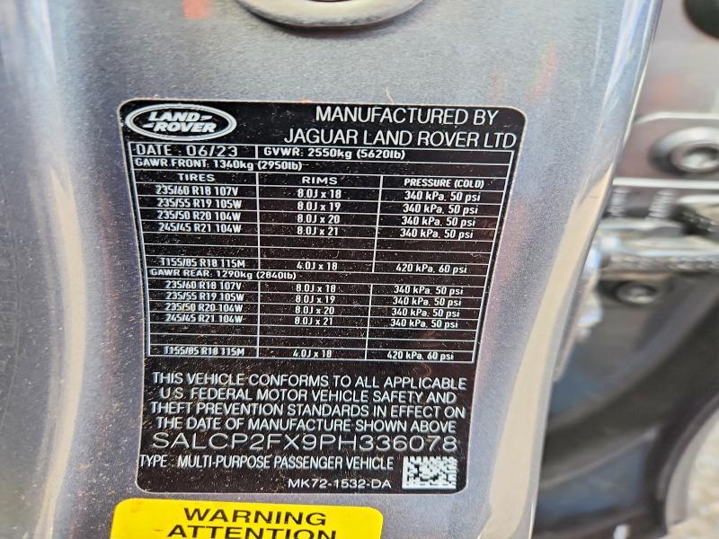 2023 Land Rover Discovery — VIN SALCP2FX9PH336078, şəkil 13