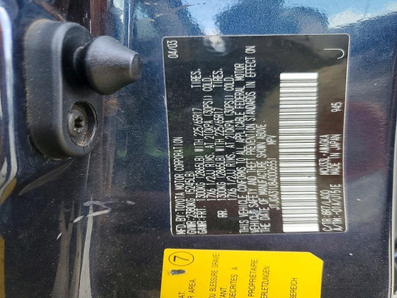 JTJGA31U840006551 2004 Lexus RX photo no. 14