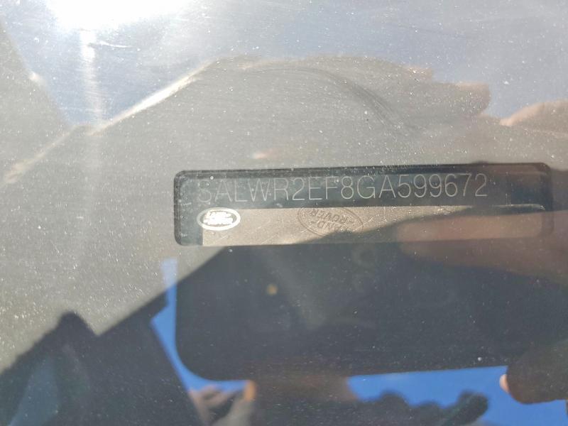 2016 Land Rover Range Rover — VIN SALWR2EF8GA599672, şəkil 12