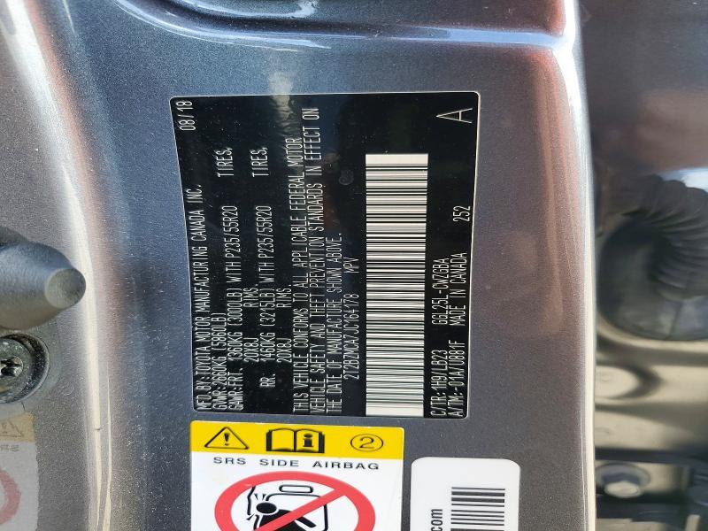 2018 Lexus RX — VIN 2T2BZMCA7JC164178, şəkil 14