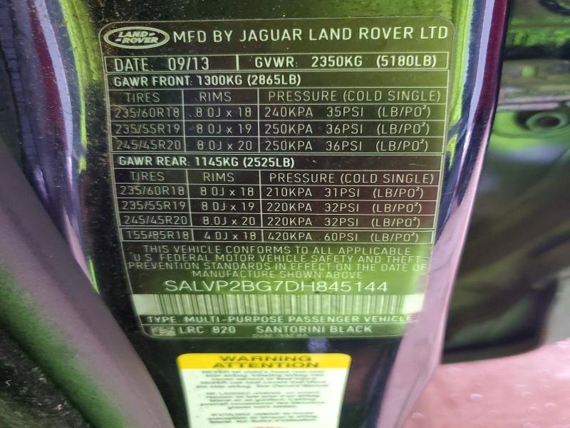 SALVP2BG7DH845144 2013 Land Rover Range Rover photo no. 12