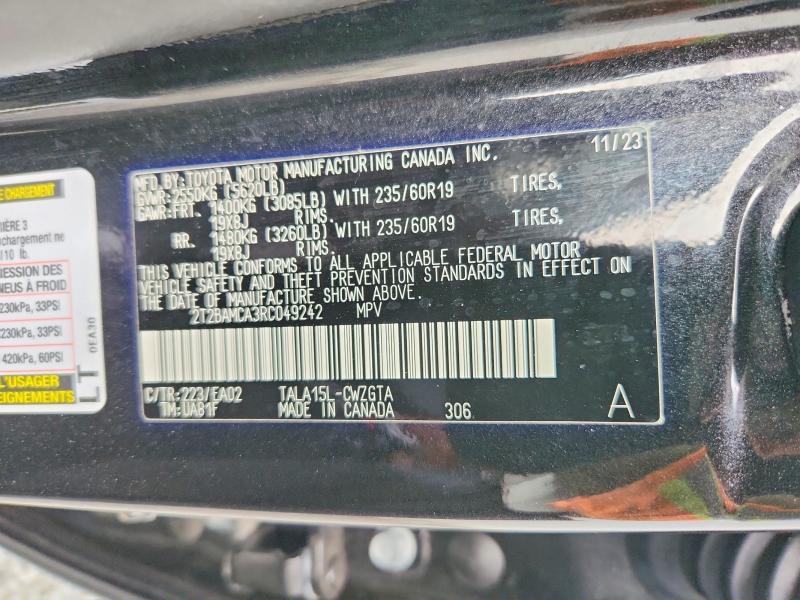 2024 Lexus RX — VIN 2T2BAMCA3RC049242, şəkil 13