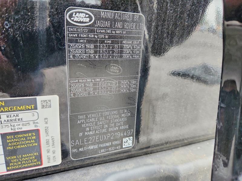 2023 Land Rover Defender — VIN SALE27EUXP2194497, фото 13