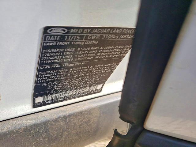 2016 Land Rover Range Rover — VIN SALWR2EF0GA566732, şəkil 14