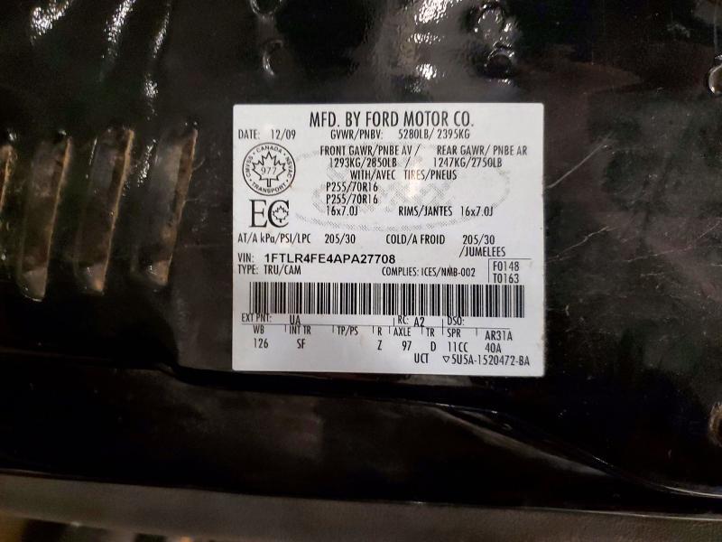 1FTLR4FE4APA27708 2010 Ford Ranger photo no. 12