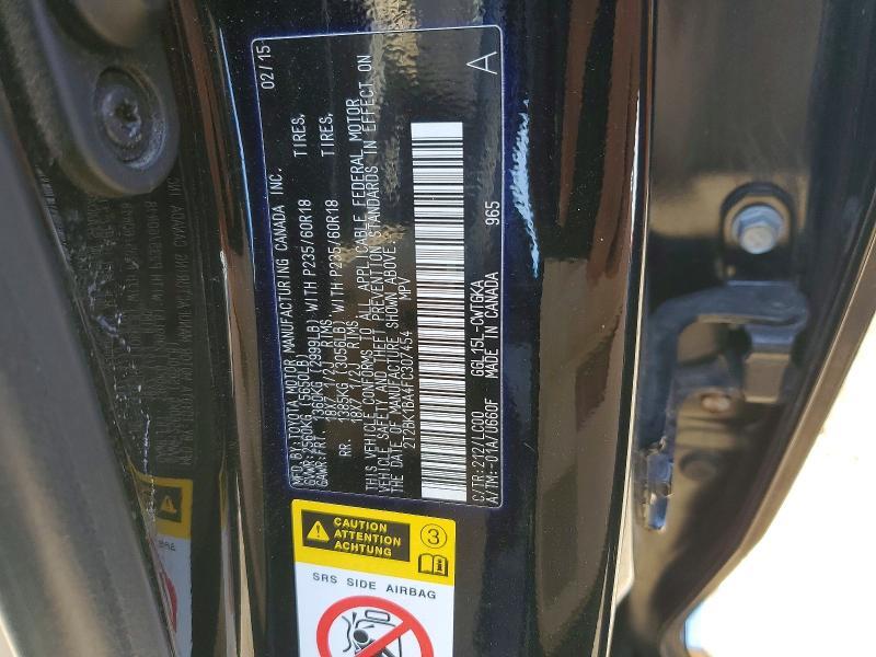 2T2BK1BA4FC307454 2015 Lexus RX photo no. 14