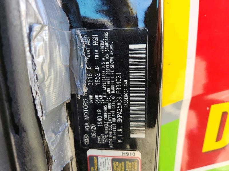 3KPA25AD9LE334021 2020 KIA Rio photo no. 13