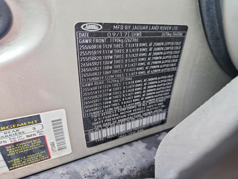 SALYB2RX8JA724404 2018 Land Rover Range Rover photo no. 13
