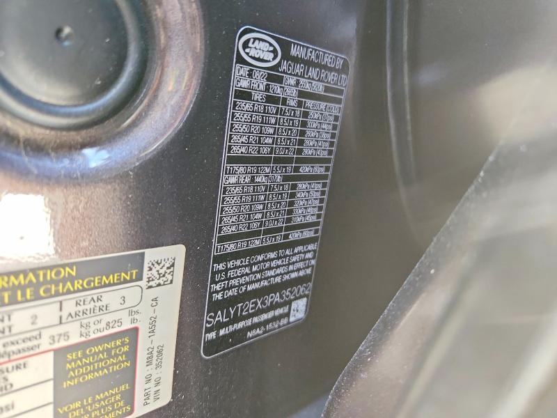 2023 Land Rover Range Rover — VIN SALYT2EX3PA352062, фото 12