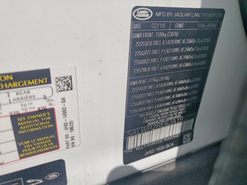 SALWR2RE6JA195231 2018 Land Rover Range Rover photo no. 13