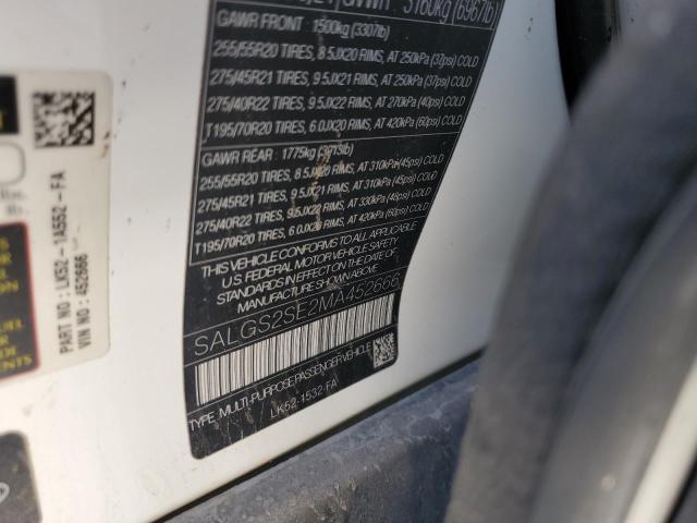 2021 Land Rover Range Rover — VIN SALGS2SE2MA452666, şəkil 13