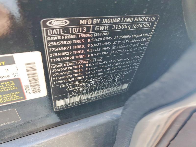 SALGS2EF1EA142076 2014 Land Rover Range Rover photo no. 13