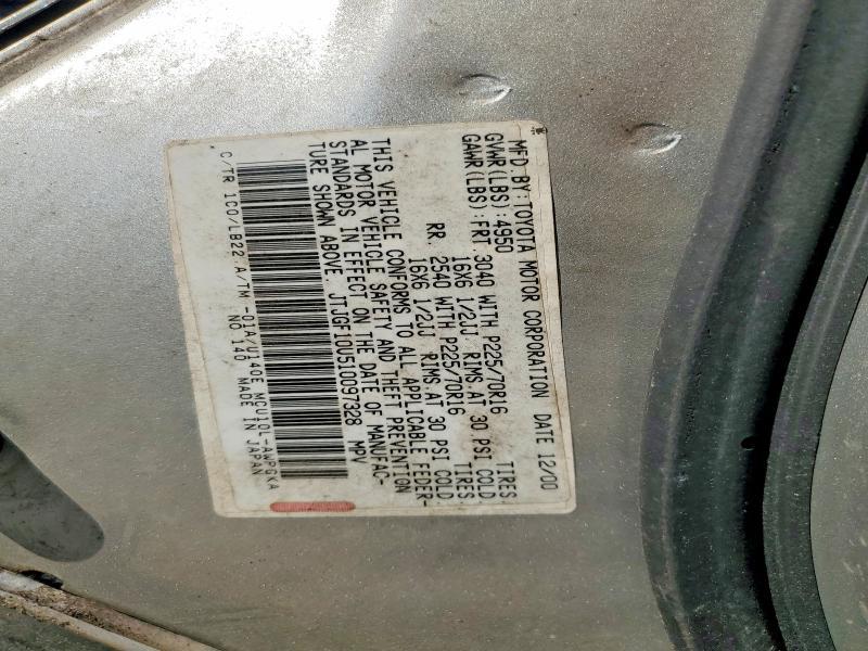 JTJGF10U510097328 2001 Lexus RX photo no. 13