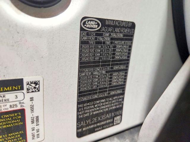 SALYL2EX3SA810806 2025 Land Rover Range Rover photo no. 13