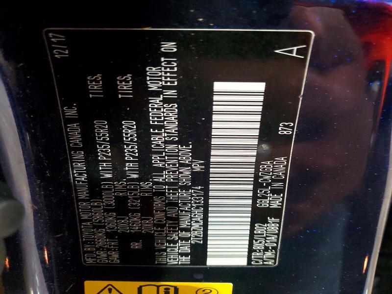 2017 Lexus RX — VIN 2T2BZMCA6HC133174, şəkil 13