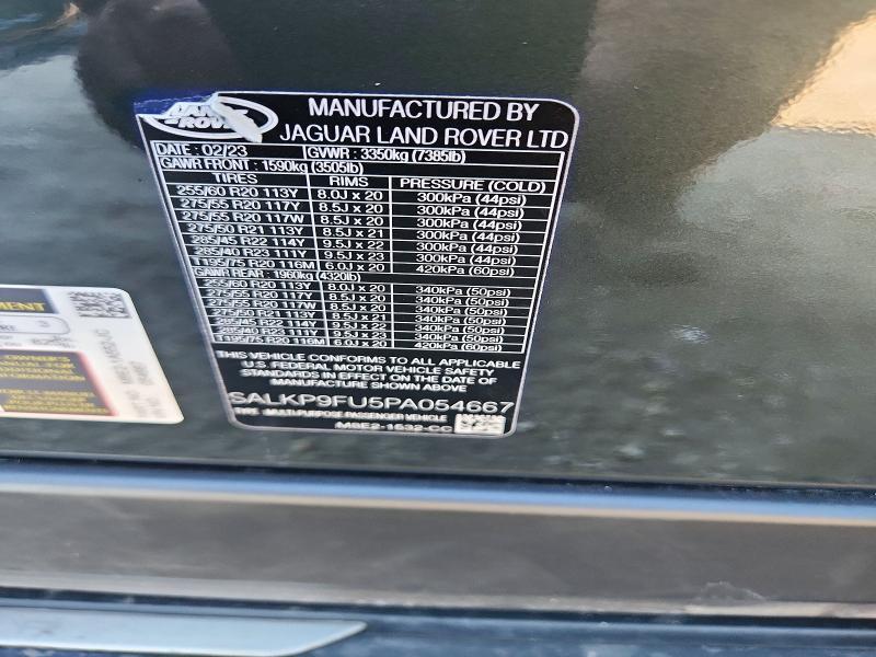 2023 Land Rover Range Rover — VIN SALKP9FU5PA054667, şəkil 13