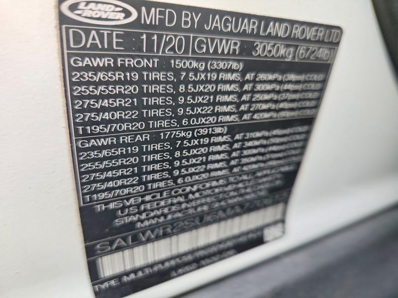 2021 Land Rover Range Rover — VIN SALWR2SU6MA770613, фото 13