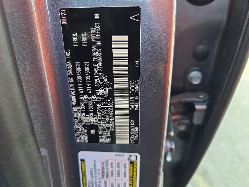 2023 Lexus RX — VIN 2T2BCMEA4PC010017, şəkil 13