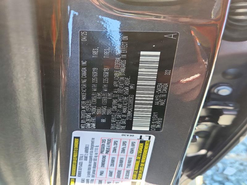 2025 Lexus RX — VIN 2T2BBMCA2SC088083, şəkil 12