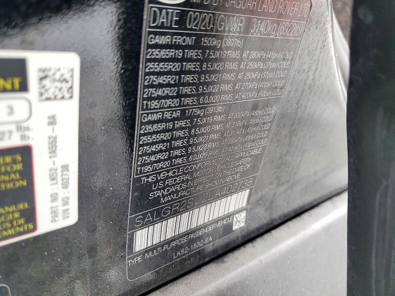 2020 Land Rover Range Rover — VIN SALGR2SU2LA402738, фото 13
