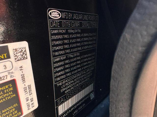 2020 Land Rover Range Rover — VIN SALGS5SE5LA570002, фото 10