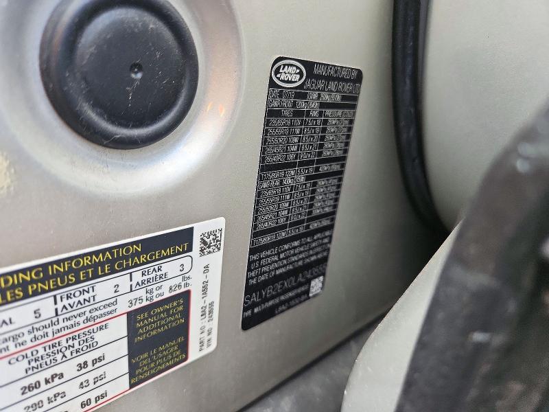 2020 Land Rover Range Rover — VIN SALYB2EX0LA243555, şəkil 13
