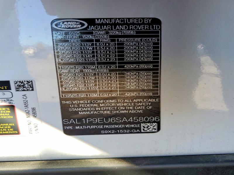 SAL1P9EU6SA458096 2025 Land Rover Range Rover photo no. 13