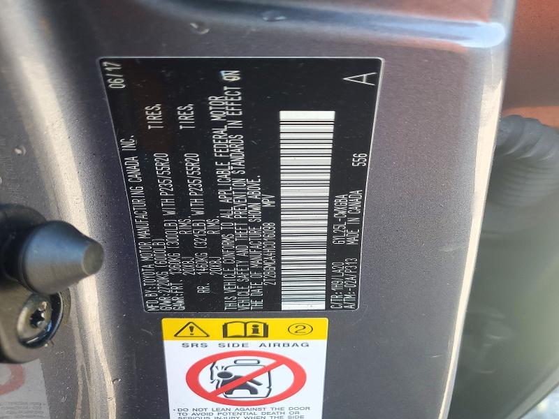 2017 Lexus RX — VIN 2T2BGMCA4HC016098, şəkil 12