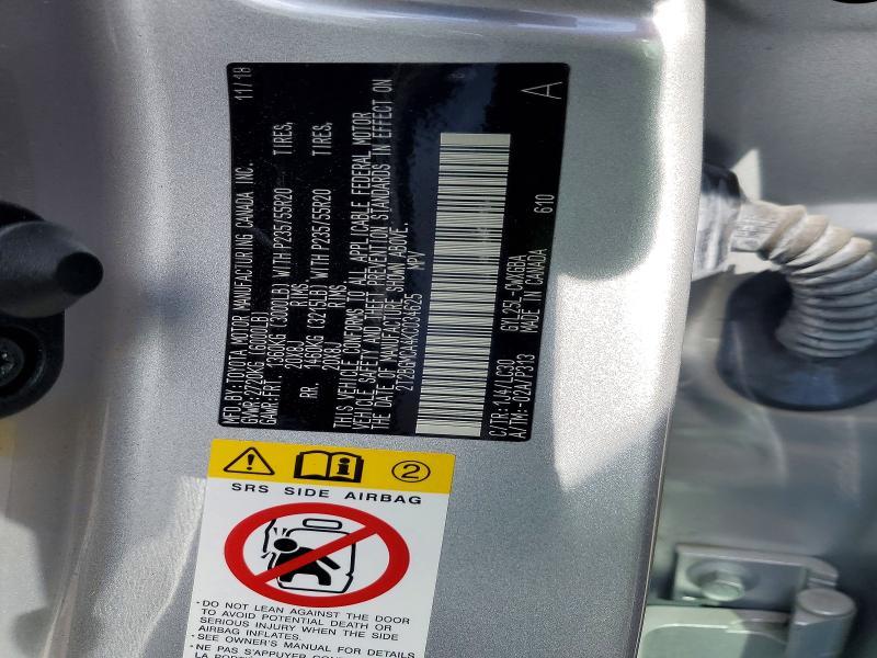 2019 Lexus RX — VIN 2T2BGMCA4KC034625, şəkil 13