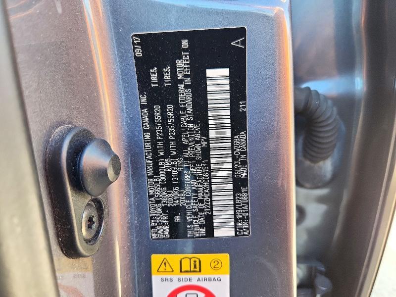 2017 Lexus RX — VIN 2T2ZZMCA2HC081511, şəkil 14
