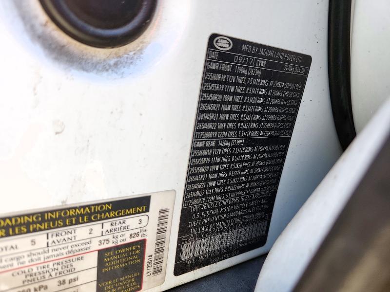 2018 Land Rover Range Rover — VIN SALYB2RX0JA725014, şəkil 13