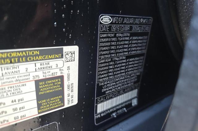 2020 Land Rover Range Rover — VIN SALWR2SU8LA897670, şəkil 10