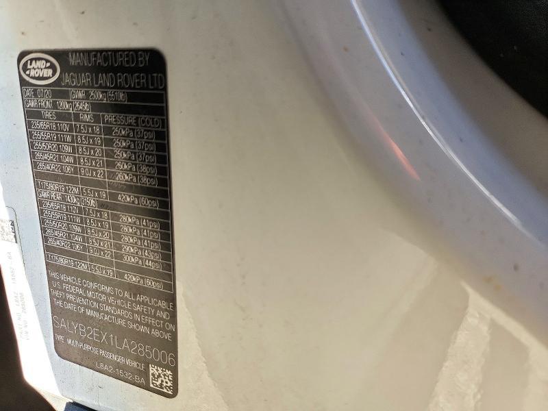 2020 Land Rover Range Rover — VIN SALYB2EX1LA285006, фото 13