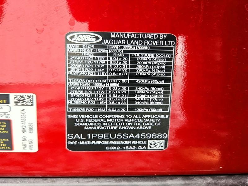 2025 Land Rover Range Rover — VIN SAL1P9EU5SA459689, фото 13