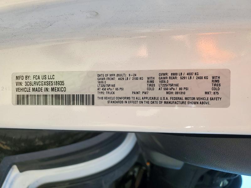2025 RAM Promaster — VIN 3C6LRVCGXSE518935, şəkil 14