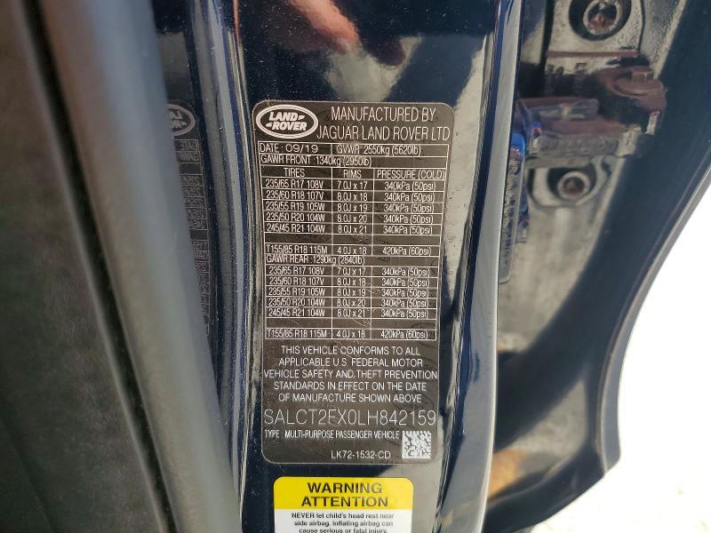 2020 Land Rover Discovery — VIN SALCT2FX0LH842159, şəkil 13