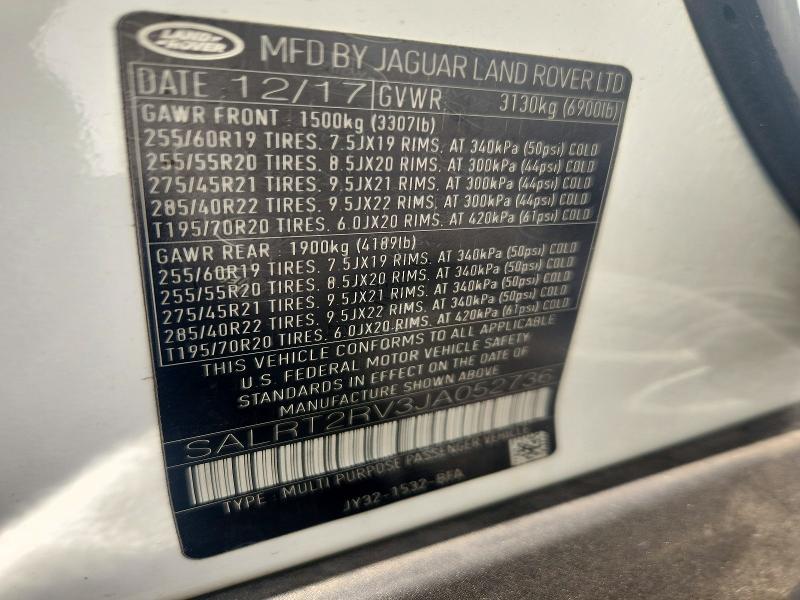 2018 Land Rover Discovery — VIN SALRT2RV3JA052736, şəkil 14