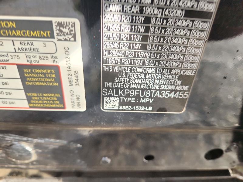 2026 Land Rover Range Rover — VIN SALKP9FU8TA354455, şəkil 13