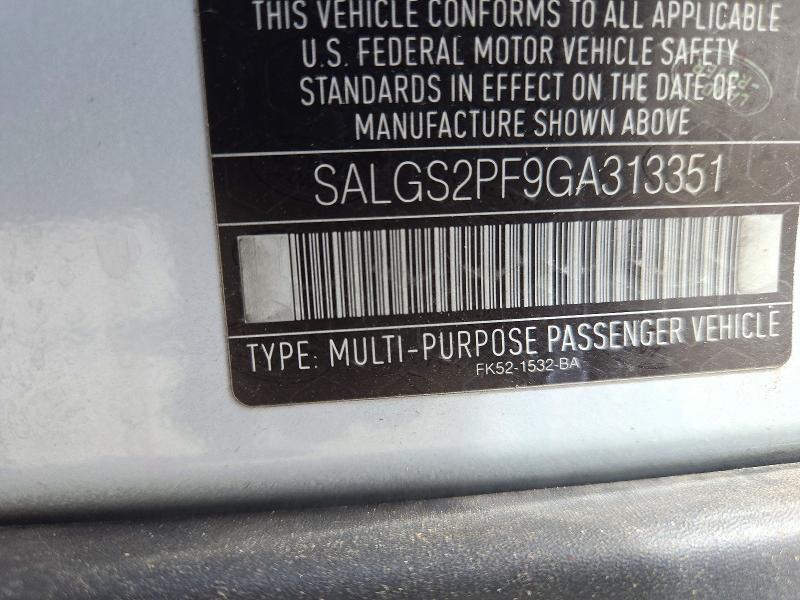 2016 Land Rover Range Rover — VIN SALGS2PF9GA313351, şəkil 13