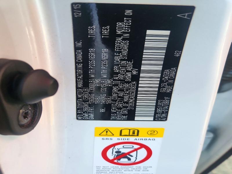 2016 Lexus RX — VIN 2T2BZMCA0GC008234, şəkil 13