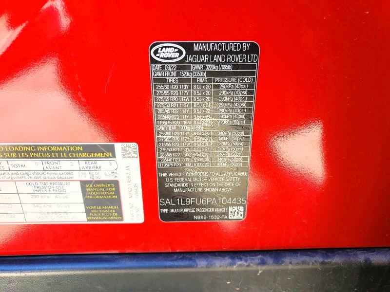 SAL1L9FU6PA104435 2023 Land Rover Range Rover photo no. 13