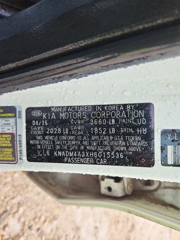 2017 KIA Rio — VIN KNADM4A3XH6015536, фото 12