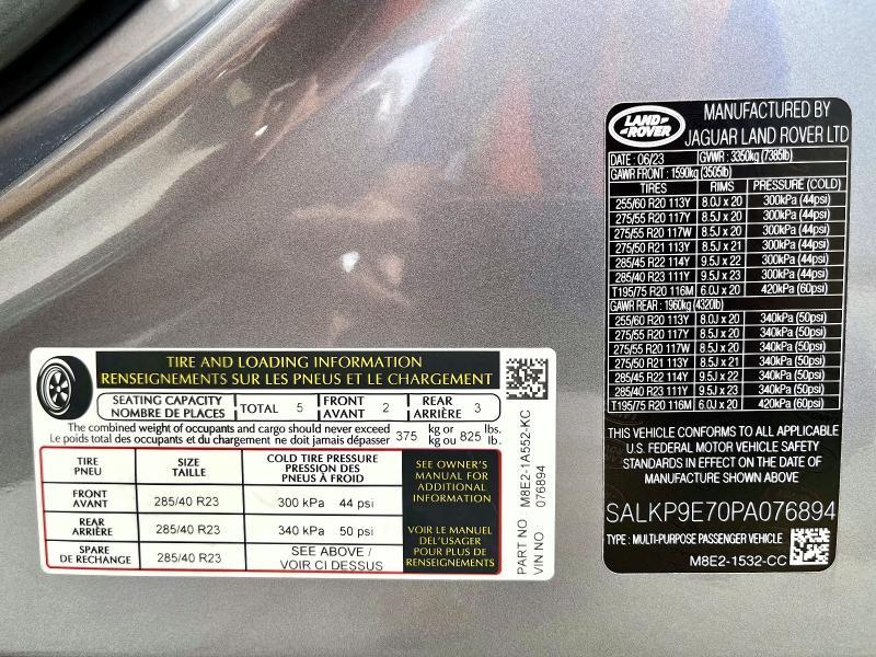 2023 Land Rover Range Rover — VIN SALKP9E70PA076894, фото 14