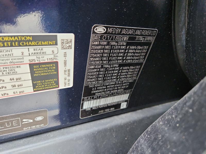 SALRT2RK0JA056085 2018 Land Rover Discovery photo no. 13