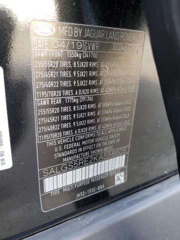 SALGS5RE2KA558605 2019 Land Rover Range Rover photo no. 13