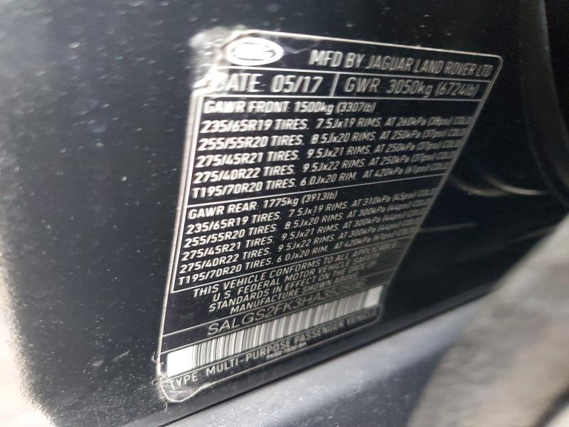 SALGS2FK3HA352596 2017 Land Rover Range Rover photo no. 13