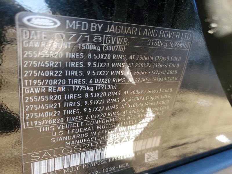 SALGS2RE6KA516372 2019 Land Rover Range Rover photo no. 13
