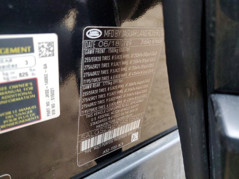 SALGS2RE7JA515021 2018 Land Rover Range Rover photo no. 13